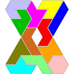Hexiamond Figur 25 Lösung