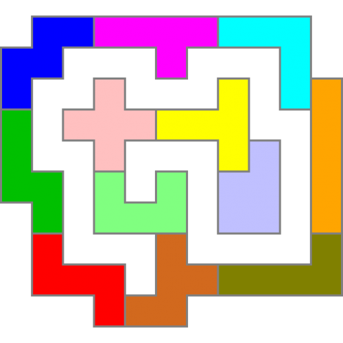Pentomino-2D-Figur 105 Lösung