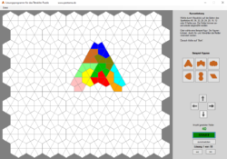 Screenshot Lösungsprogramm Tetrakite deutsch