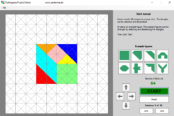 screenshot Lösungsprogramm Pythagoras english