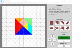 screenshot Lösungsprogramm Tangram english