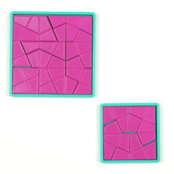 Tetrasplitcairo Figur mittleres und kleines Quadrat als 3D Druck