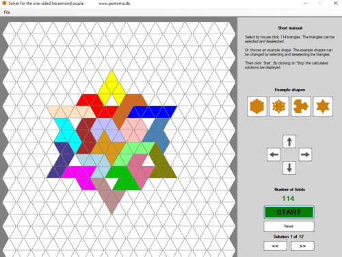 screenshot hexiamond_solver