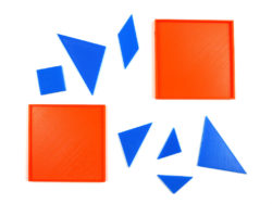 3D gedrucktes Tangram