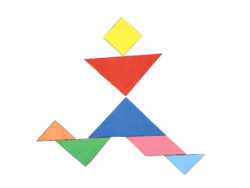 Tangram aus Pappe