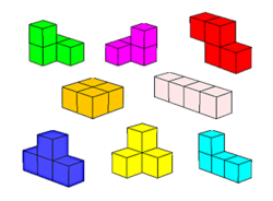 8 Tetrakuben Spielsteine