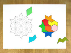 Figur aus Papp-Hexapons
