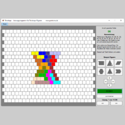 Tetrahops Figur aus 14 Spielsteinen