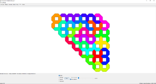 Screenshot Lösungsprogramm Polysolver