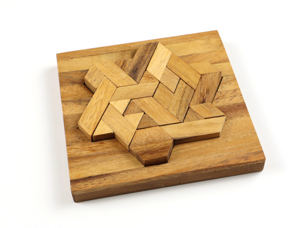 ein Hexiamondspiel aus Holz