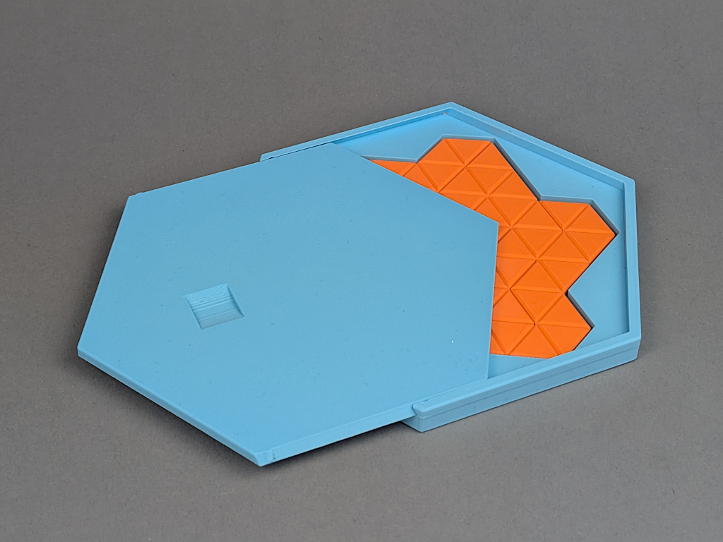 hexiamond shape from  3d printed hexiamonds