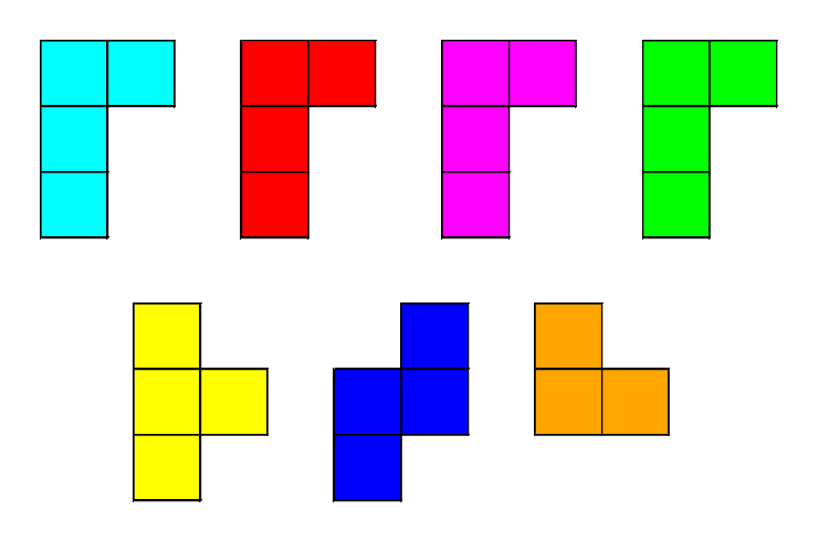 L4-zweidimensionale Spielsteine