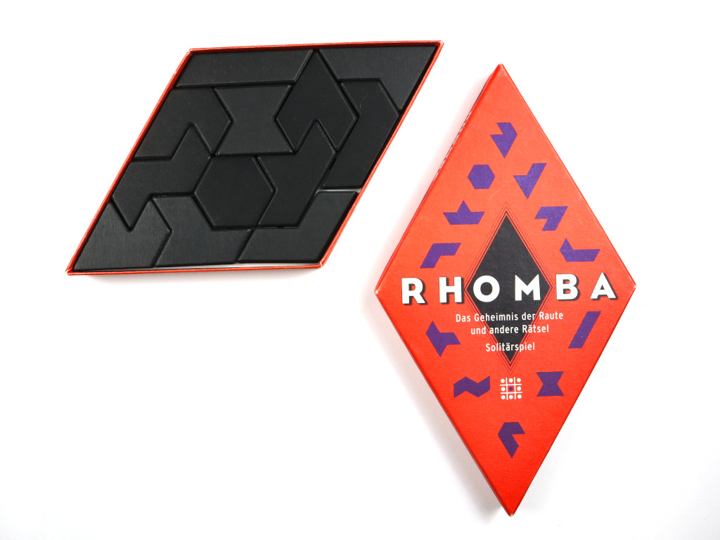 Rhomba - ein Hexiamond Puzzle in schwarz
