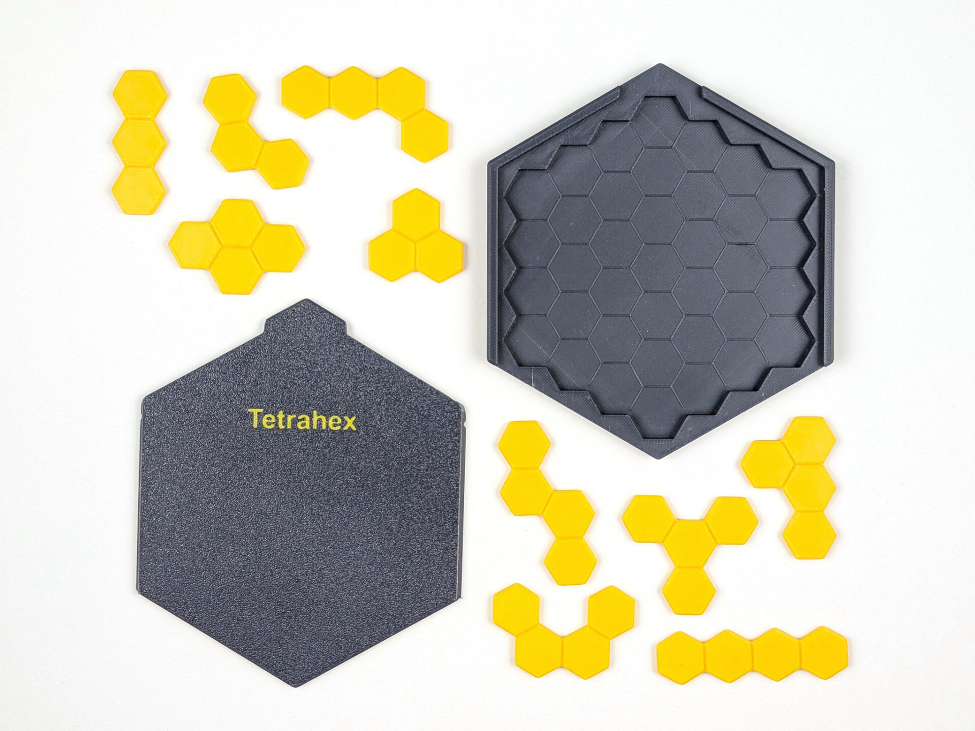3D gedruckte Tri- und Tetrahexen
