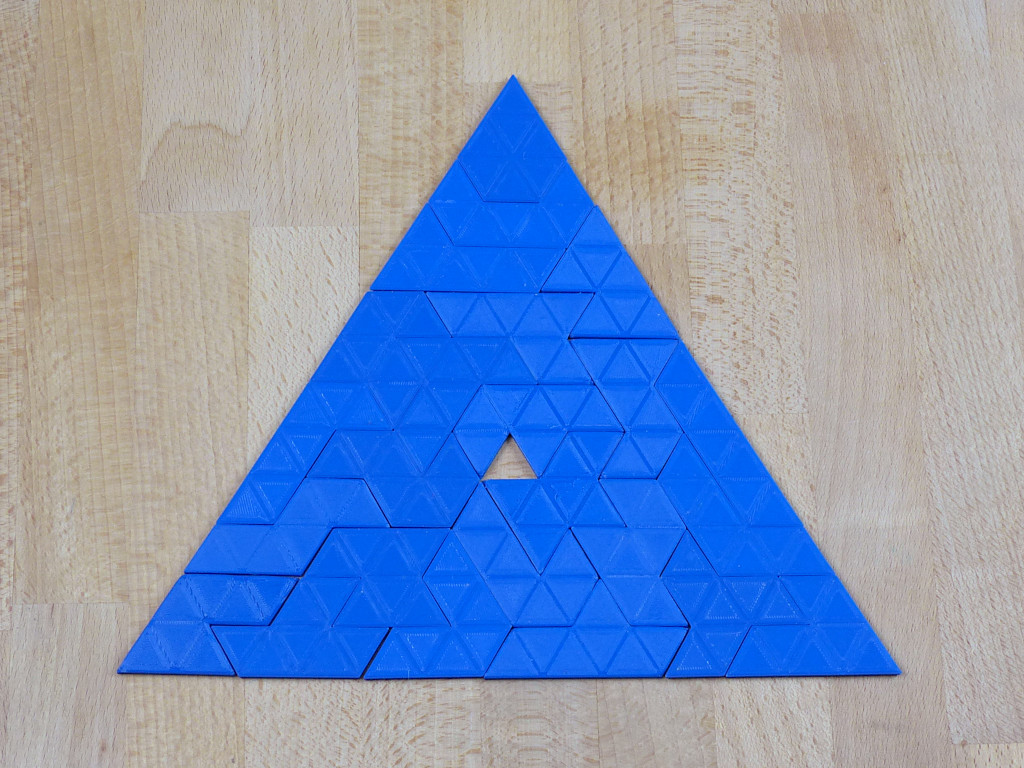 blaue Heptiamondfigur
