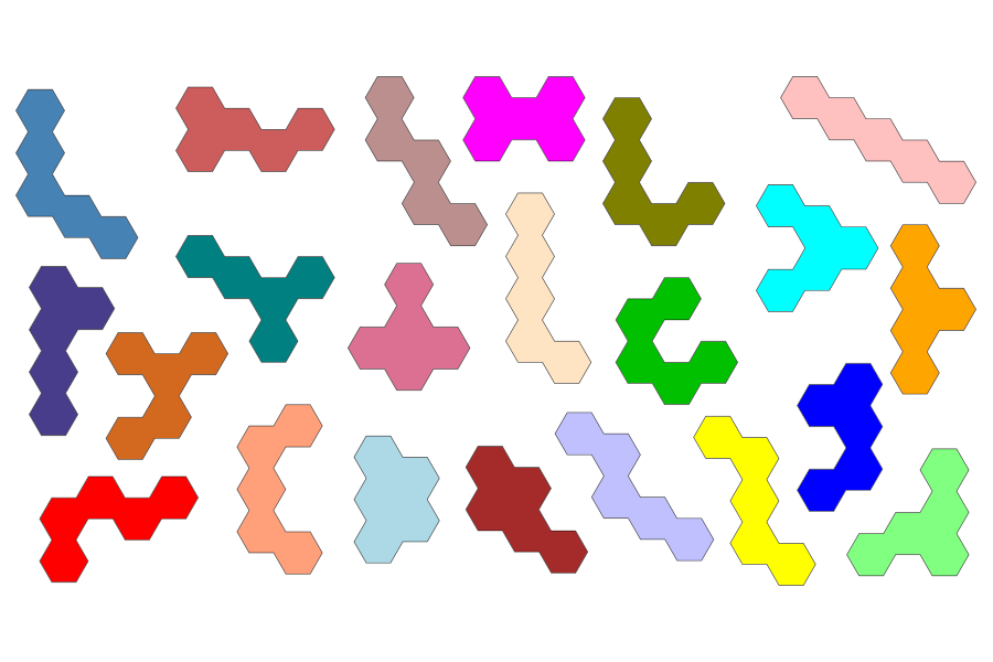 Pentahex Spielsteine