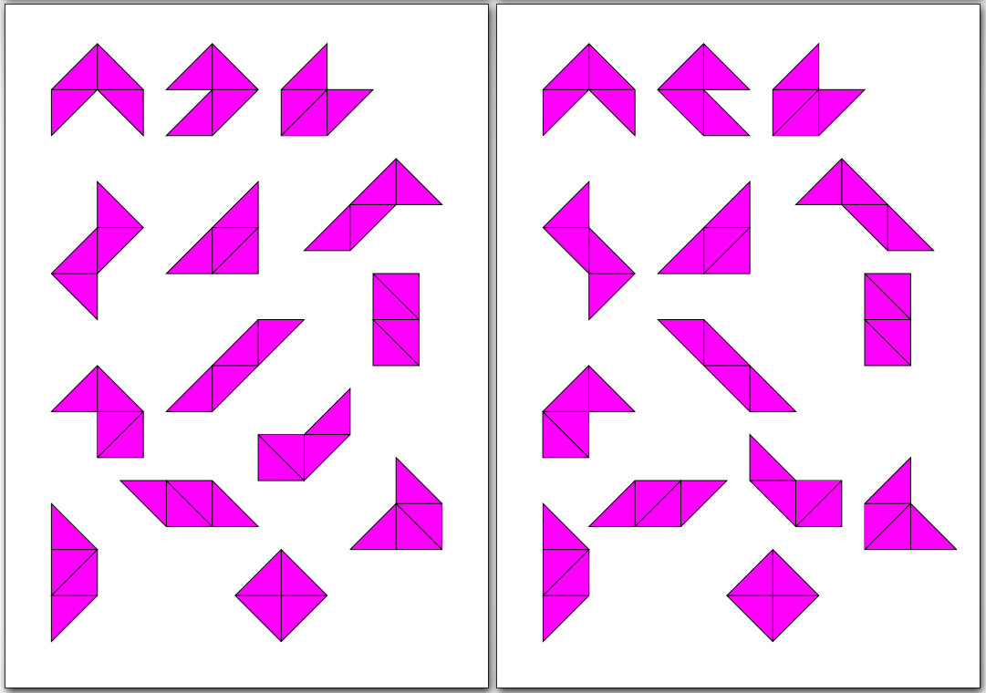 Bastelvorlage magenta