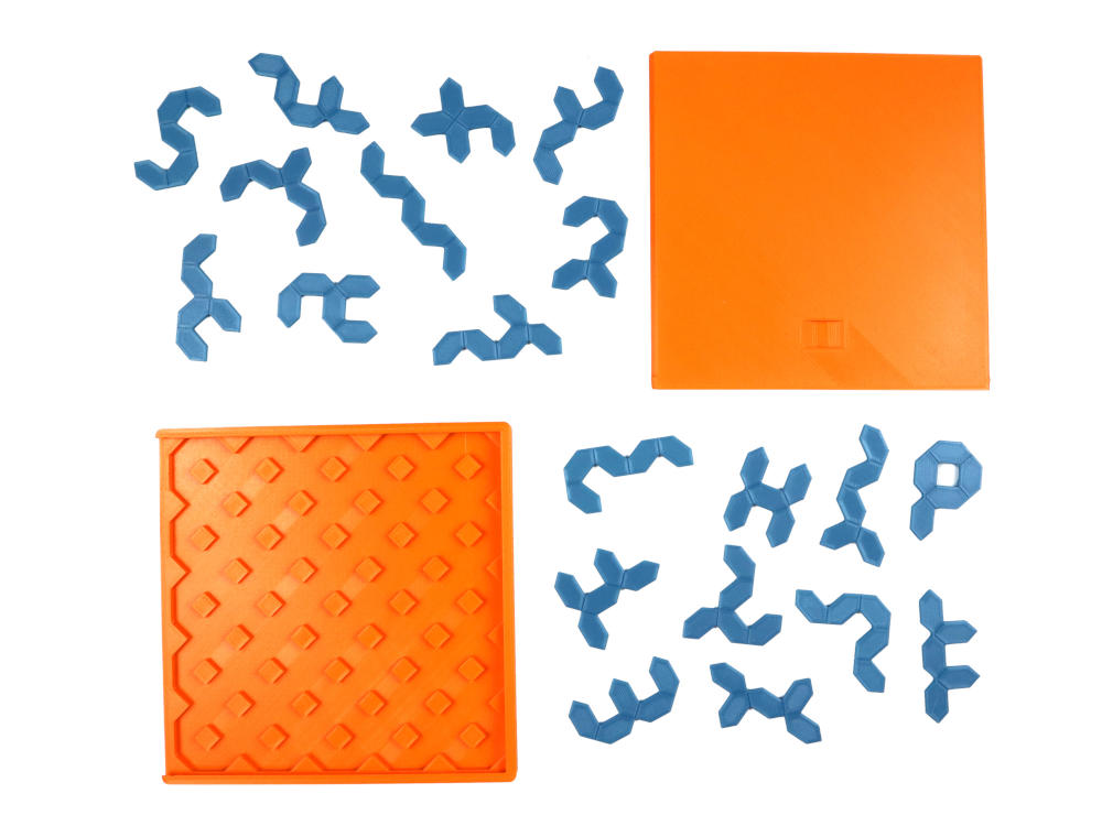 3D printed Pentahextan-Puzzle parts