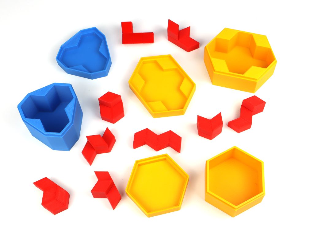 3D-Druck- Cubitprisma-Puzzle mit 3 Boxen