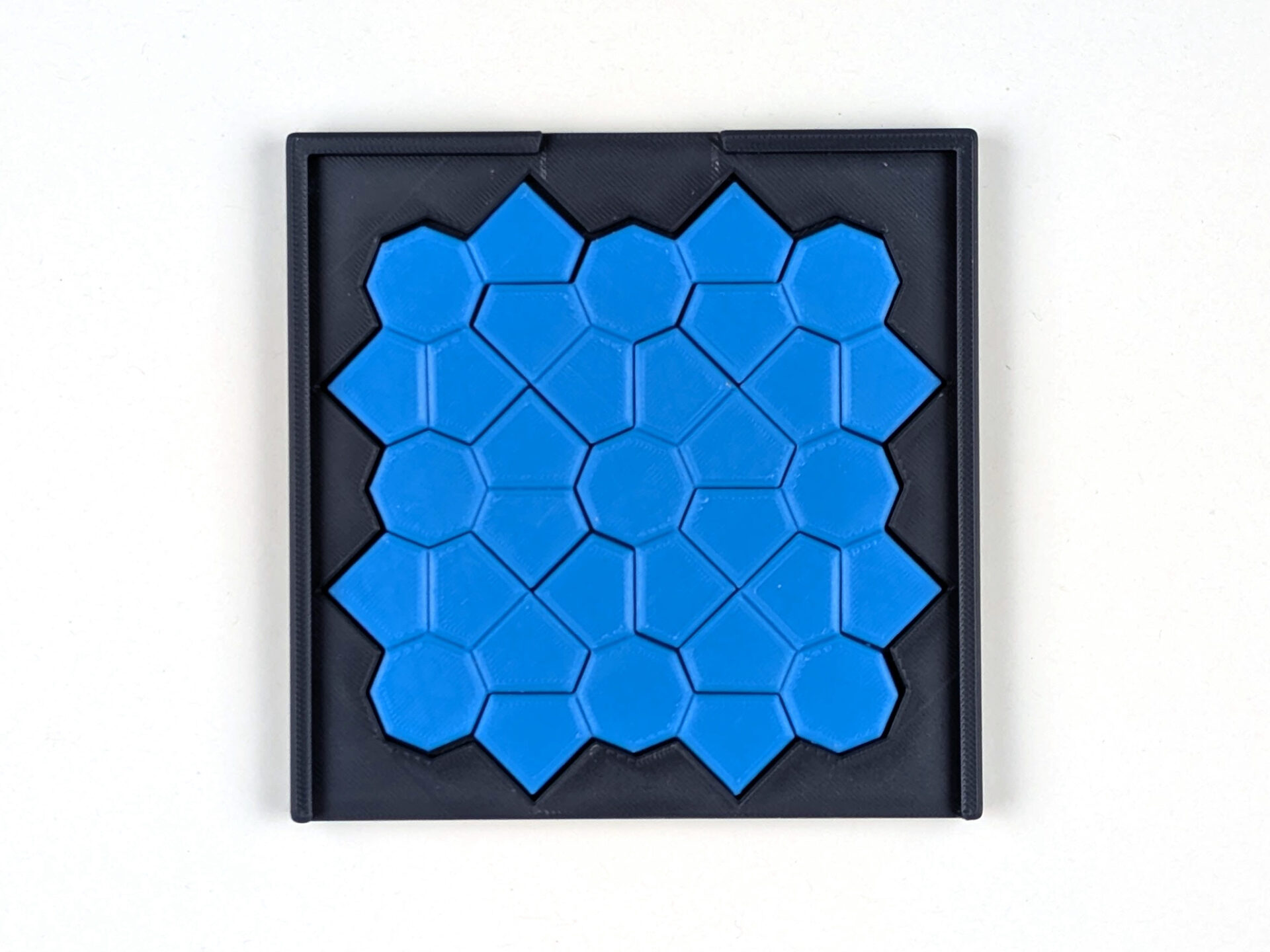 3D-gedrucktes OctaPenta-Puzzle in der Sliderbox