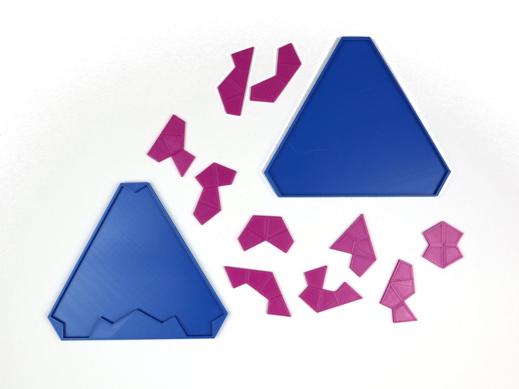 3D printed Tetrakite pieces