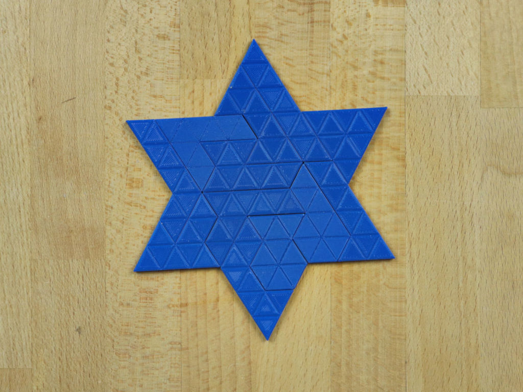 Trihalbhexfigur aus 3D-Druck-Teilen