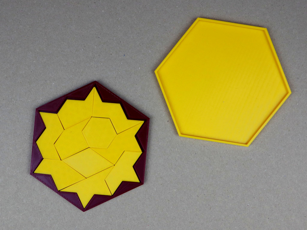 3D gedrucktes Hexapons-Puzzle