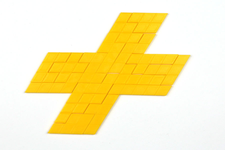 X Pentarhombus in 4-facher Größe