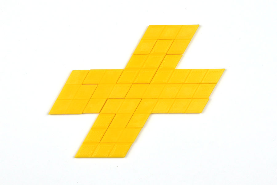 X Pentarhombus in 3-facher Größe