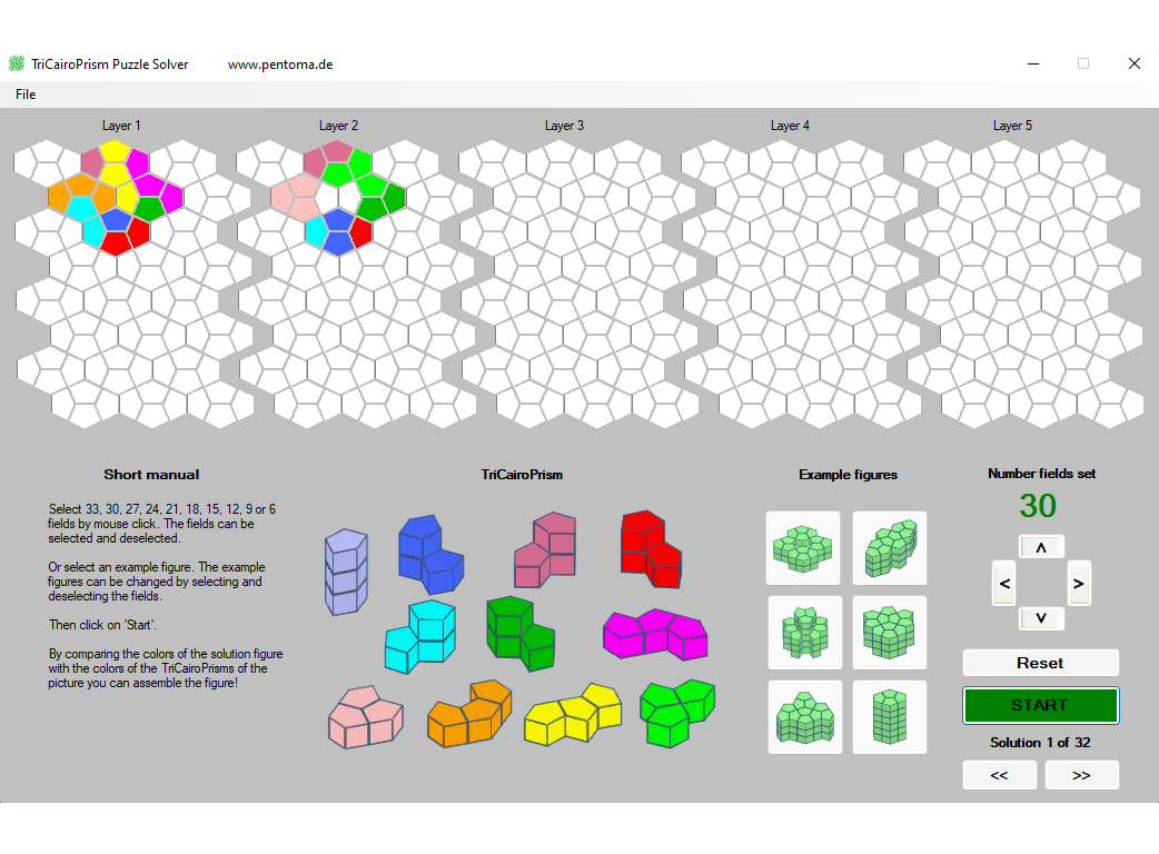 TriCairo Prism shape 1 solution
