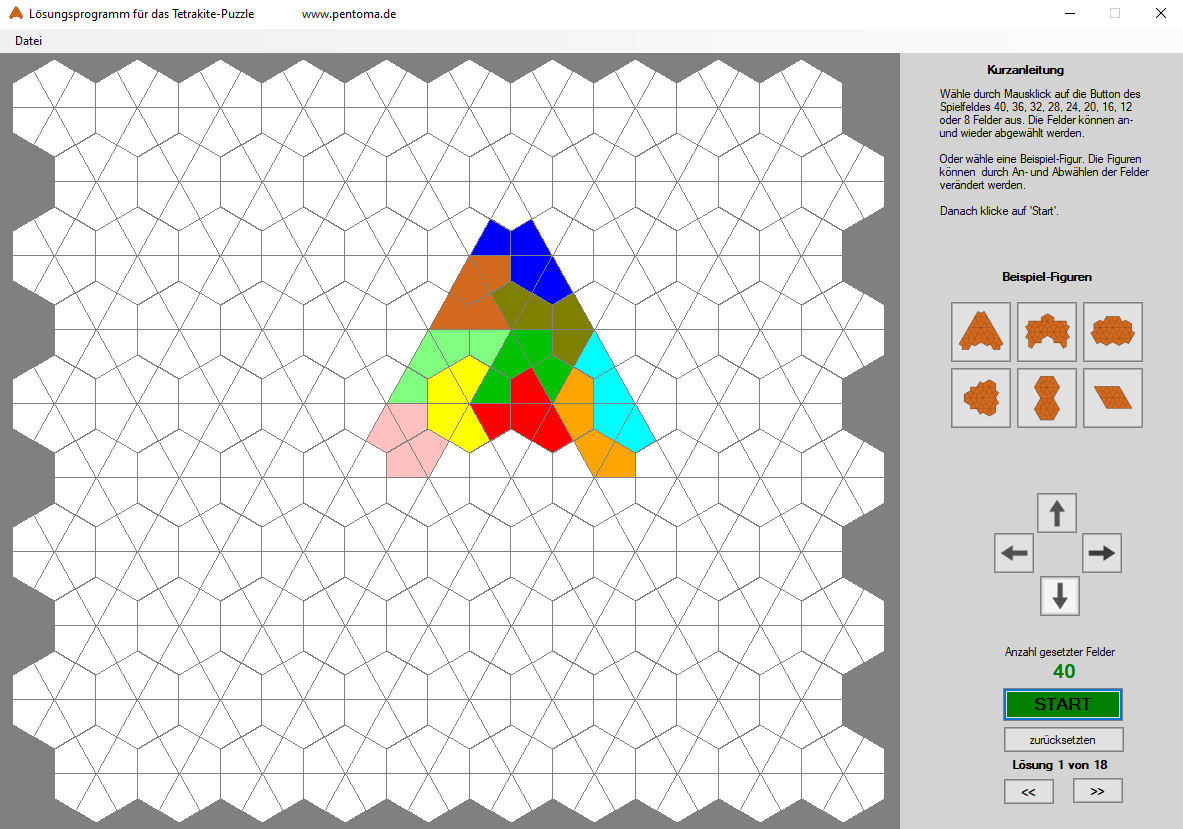 Waben-Tetrakite-Lösungsprogramm