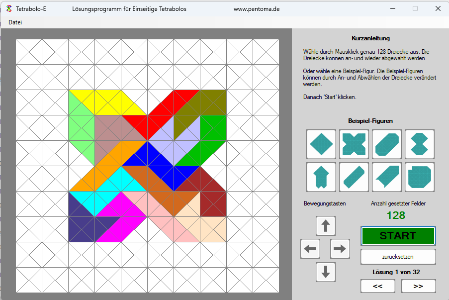 Tetrabolo Einseitig Solver