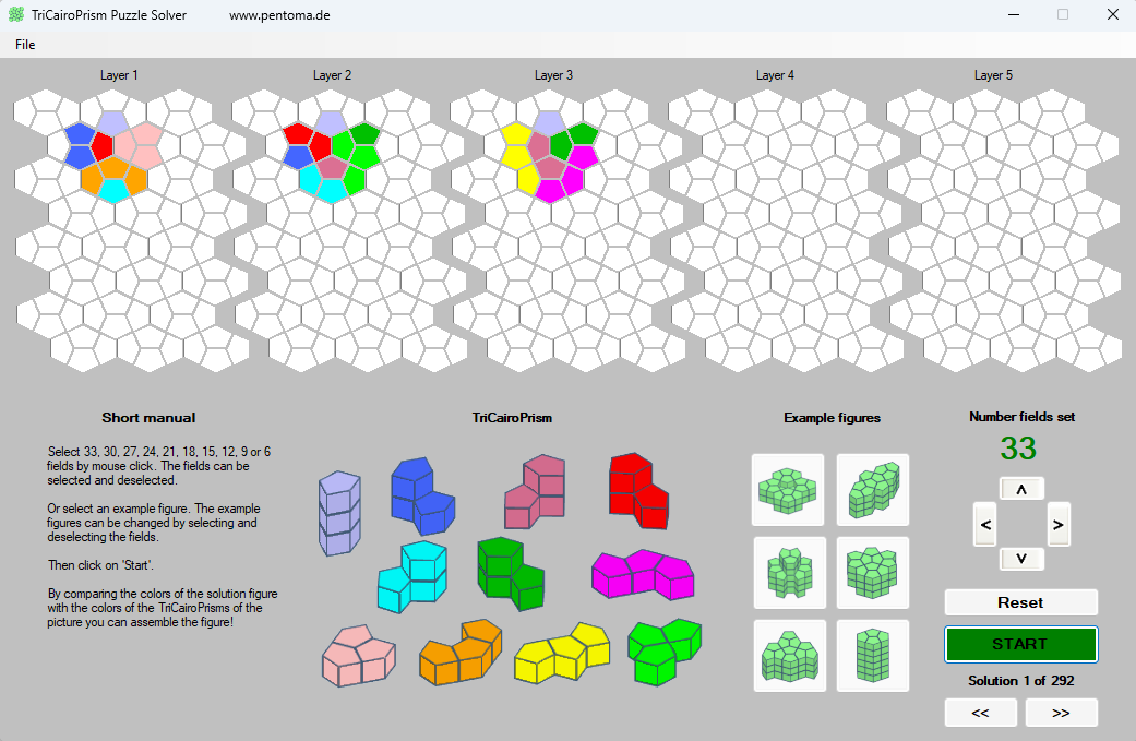 screenshot TriCairoPrism Solver