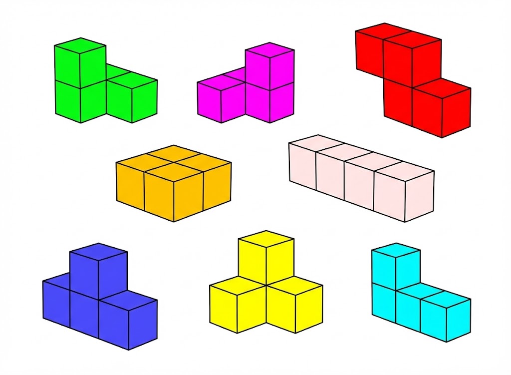 Tetrakuben Spielsteine
