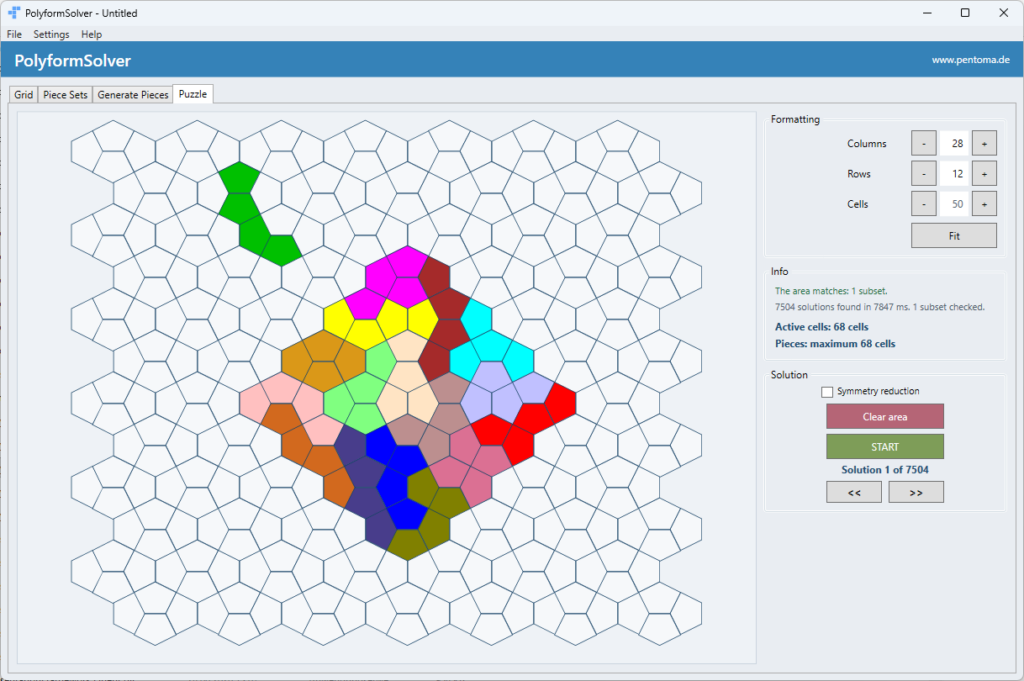 screenshot PolyformSolver