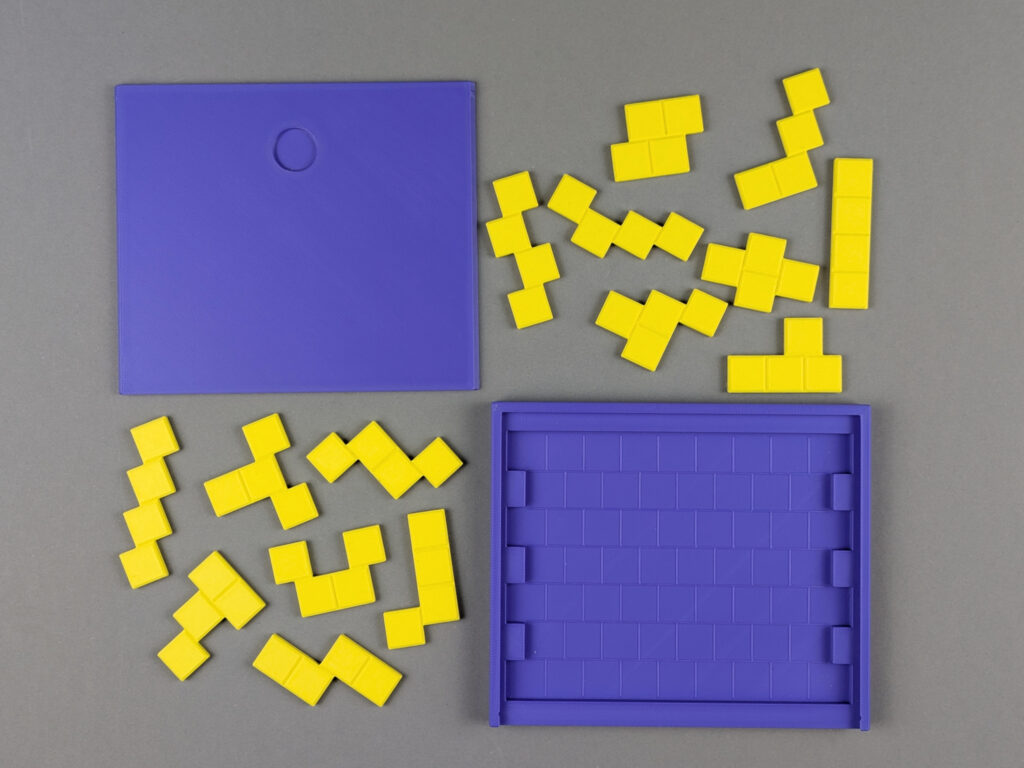 alle 3D-Druckteile für das Tetrahops-Puzzle